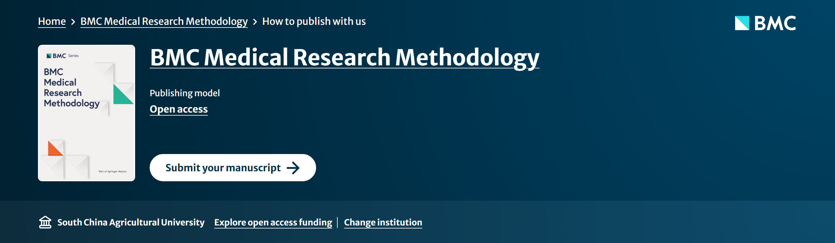 Bmc Methods BMC MEDICAL RESEARCH METHODOLOGY期刊投稿攻略-特诺科技官方网站